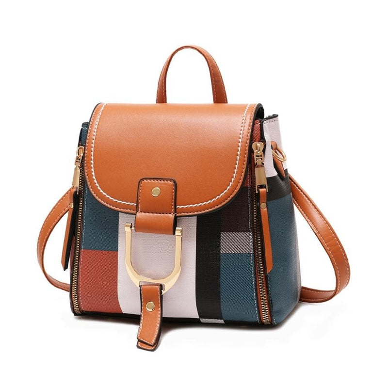 MULTICOLOR OXFORD LEATHER BACKPACK