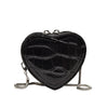 HEART SHAPED MINI RED CROSSBODY BAG