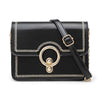 GOLD ROUND BUTTON DETAILED SHOULDER BAG