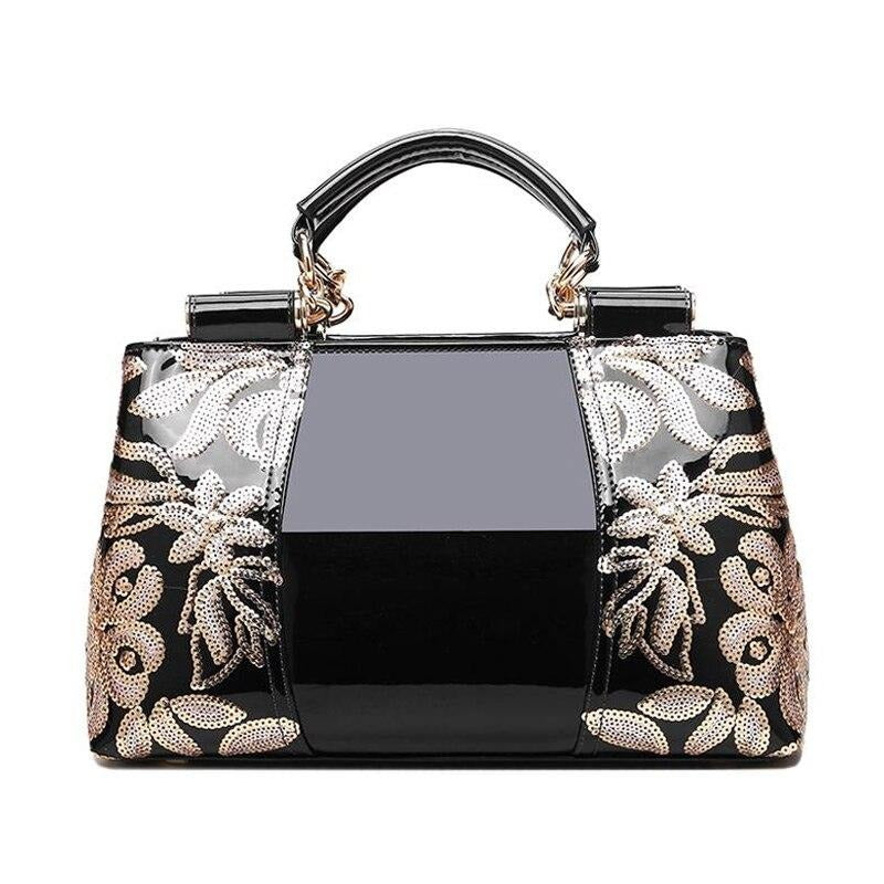 LUXURY FLORAL DETAILED HANDBAG