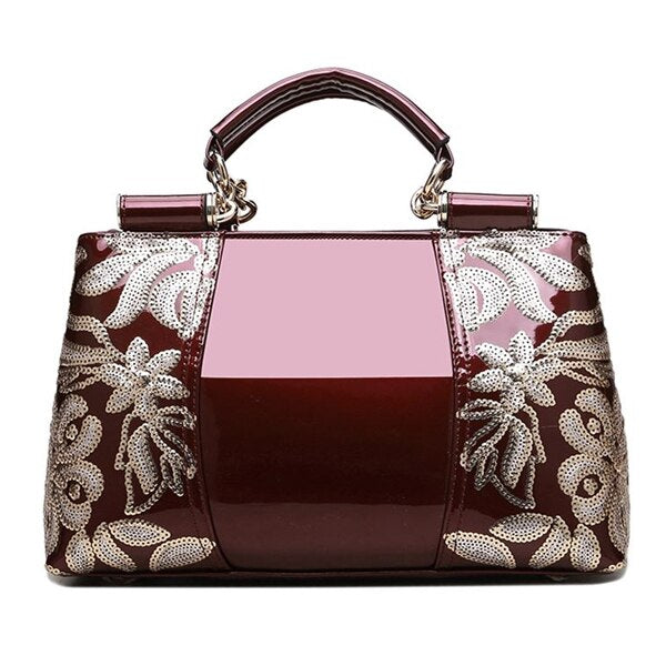 LUXURY FLORAL DETAILED HANDBAG