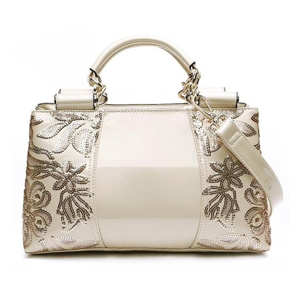 LUXURY FLORAL DETAILED HANDBAG