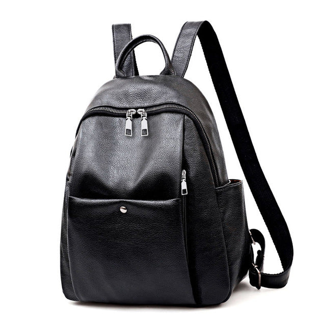 MULTIFUNCTIONAL BLACK BACKPACK