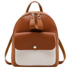 WHITE POCKET DETAILED RED BACKPACK