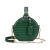 GREEN ROUND HANDBAG