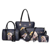 5PCS VOUGE AND LADY GAGA PRINTED BAG SET