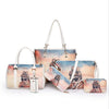 5PCS VOUGE AND LADY GAGA PRINTED BAG SET