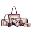 5PCS VOUGE AND LADY GAGA PRINTED BAG SET