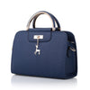 HARD HANDLE NAVY BLUE OFFICE STYLE HANDBAG