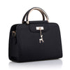 HARD HANDLE NAVY BLUE OFFICE STYLE HANDBAG