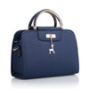 HARD HANDLE NAVY BLUE OFFICE STYLE HANDBAG