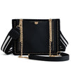 BLACK GOLD RIVET DETAILED SHOULDER BAG