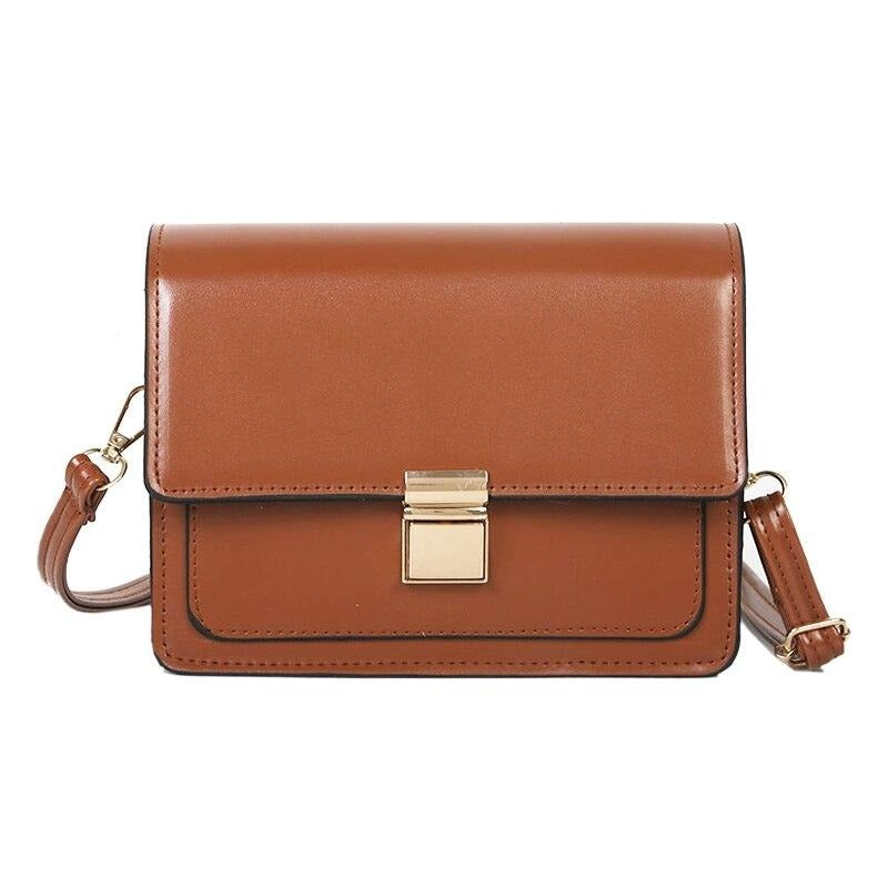 SOLID COLOR ELEGANT SHOULDER BAG