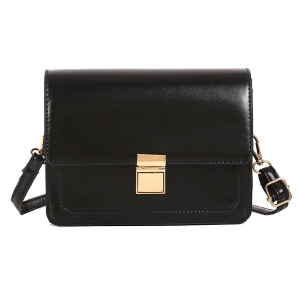 SOLID COLOR ELEGANT SHOULDER BAG