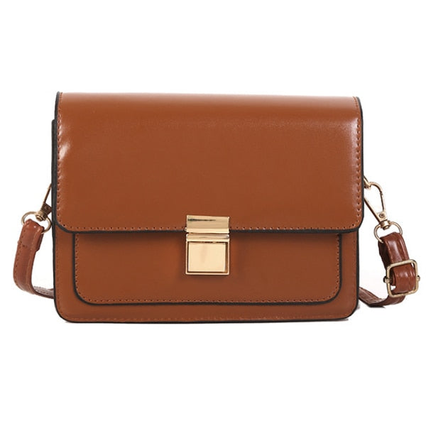 SOLID COLOR ELEGANT SHOULDER BAG