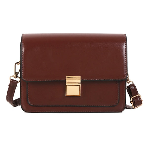 SOLID COLOR ELEGANT SHOULDER BAG