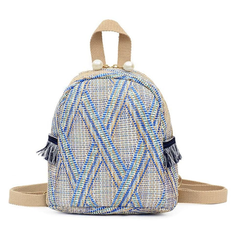 MULTICOLOR OXFORD LEATHER BACKPACK