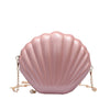 PINK SHEEL SHAPED SHOULDER BAG