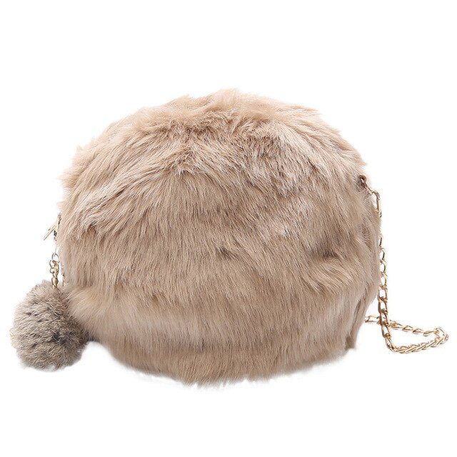 HAIRBALL PLUSH SHOULDER BAG