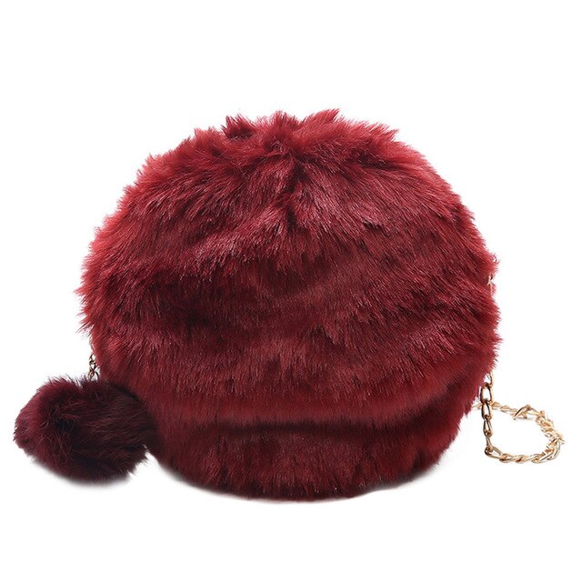 HAIRBALL PLUSH SHOULDER BAG