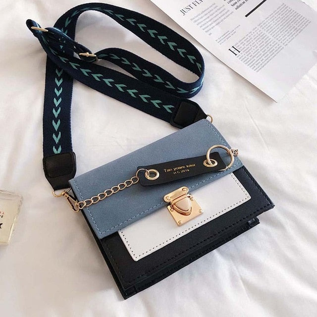 GREEN PU LEATHER SHOULDER BAG