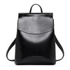 BASIC SOLID PU LEATHER BACKPACK