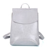 BASIC SOLID PU LEATHER BACKPACK