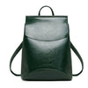 BASIC SOLID PU LEATHER BACKPACK