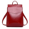 BASIC SOLID PU LEATHER BACKPACK