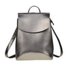 BASIC SOLID PU LEATHER BACKPACK