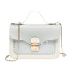 PINK AND WHITE MINI SUARE SHOULDER BAG