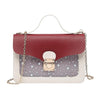 PINK AND WHITE MINI SUARE SHOULDER BAG