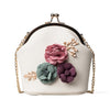 STEREO FLOWER INLAID CROSSBODY BAG