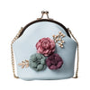 STEREO FLOWER INLAID CROSSBODY BAG