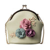 STEREO FLOWER INLAID CROSSBODY BAG