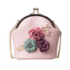 STEREO FLOWER INLAID CROSSBODY BAG