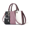 ORNAMENT PATCHWORK PU LEATHER GANDBAG