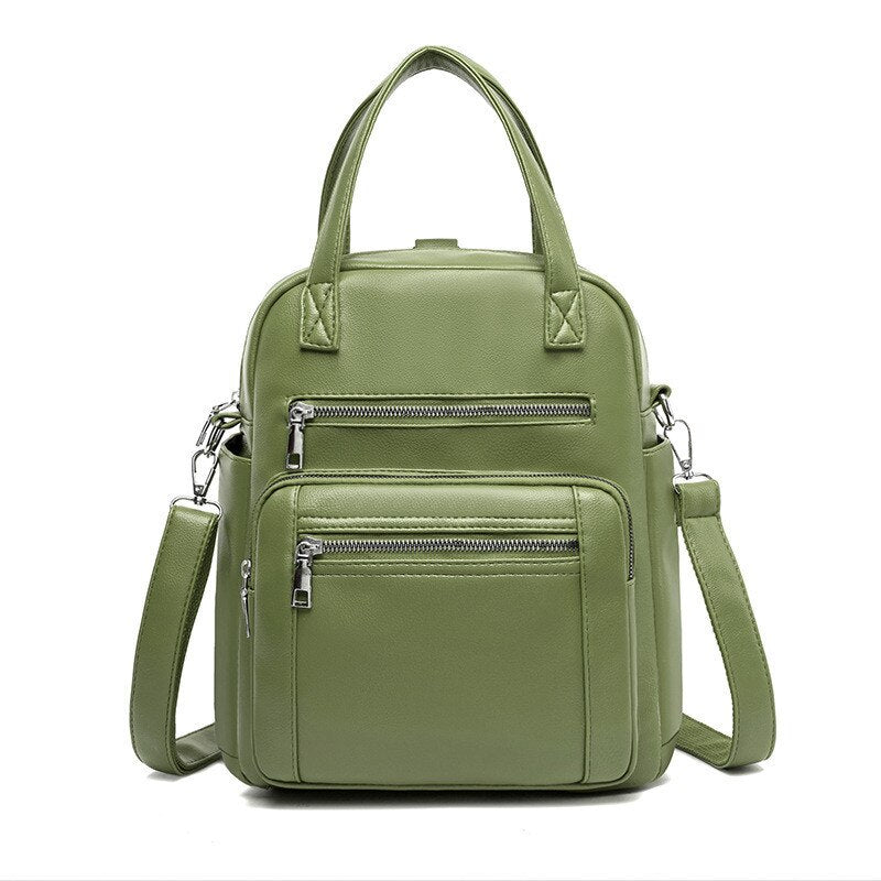 GREEN  MULTIFUNCTIONAL BACKPACK