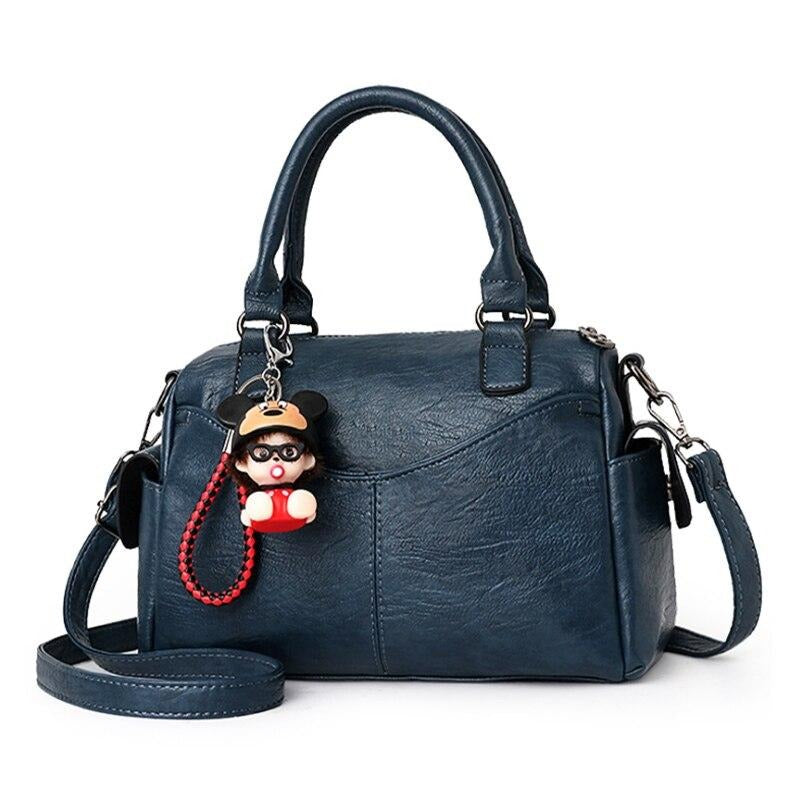 CARTOON TASSEL DETAILED HANDBAG