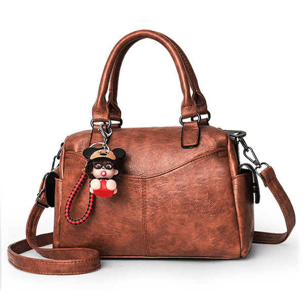 CARTOON TASSEL DETAILED HANDBAG