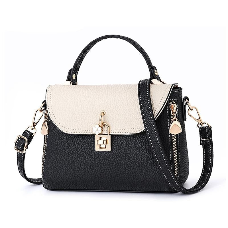 CONTRAST COLORS SHOULDER BAG