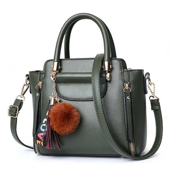 SOFT PU LEATHER ALL-MATCH HANDBAG