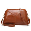 RED BASIC PU LEATHER SHOULDER BAG