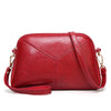 RED BASIC PU LEATHER SHOULDER BAG