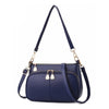 NAVY FRONT POCKET DETAILED SHOULDER BAG