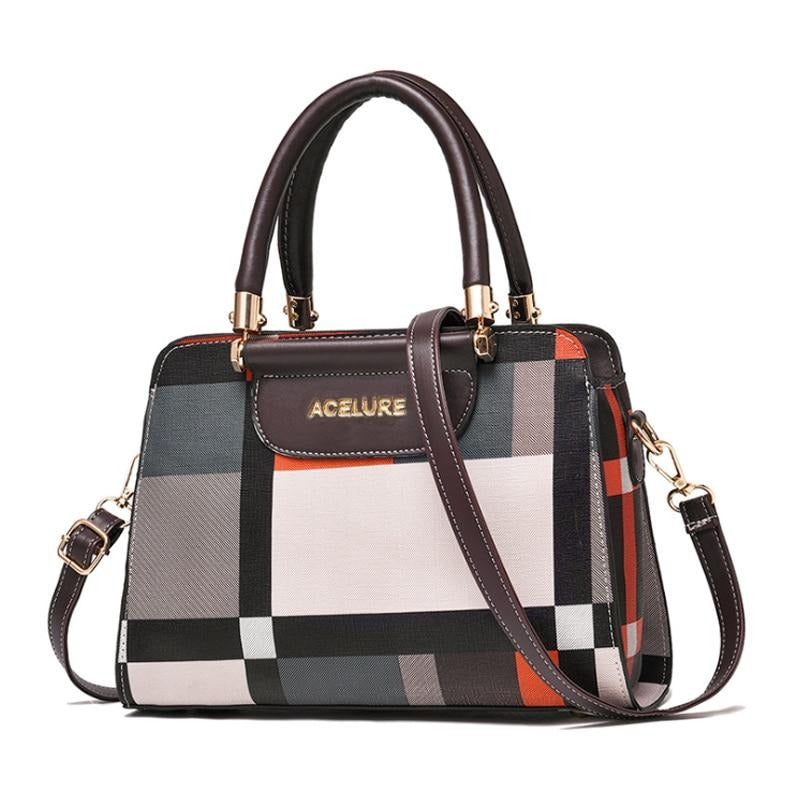 COLORFUL PATCHWORK PATTERNED HANDBAG