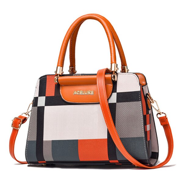 COLORFUL PATCHWORK PATTERNED HANDBAG