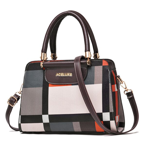 COLORFUL PATCHWORK PATTERNED HANDBAG