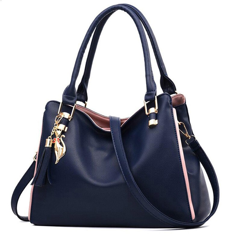 BASIC DARK BLUE SHOULDER BAG