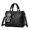 PINK TEDDY BEAR DETAILED HANDBAG